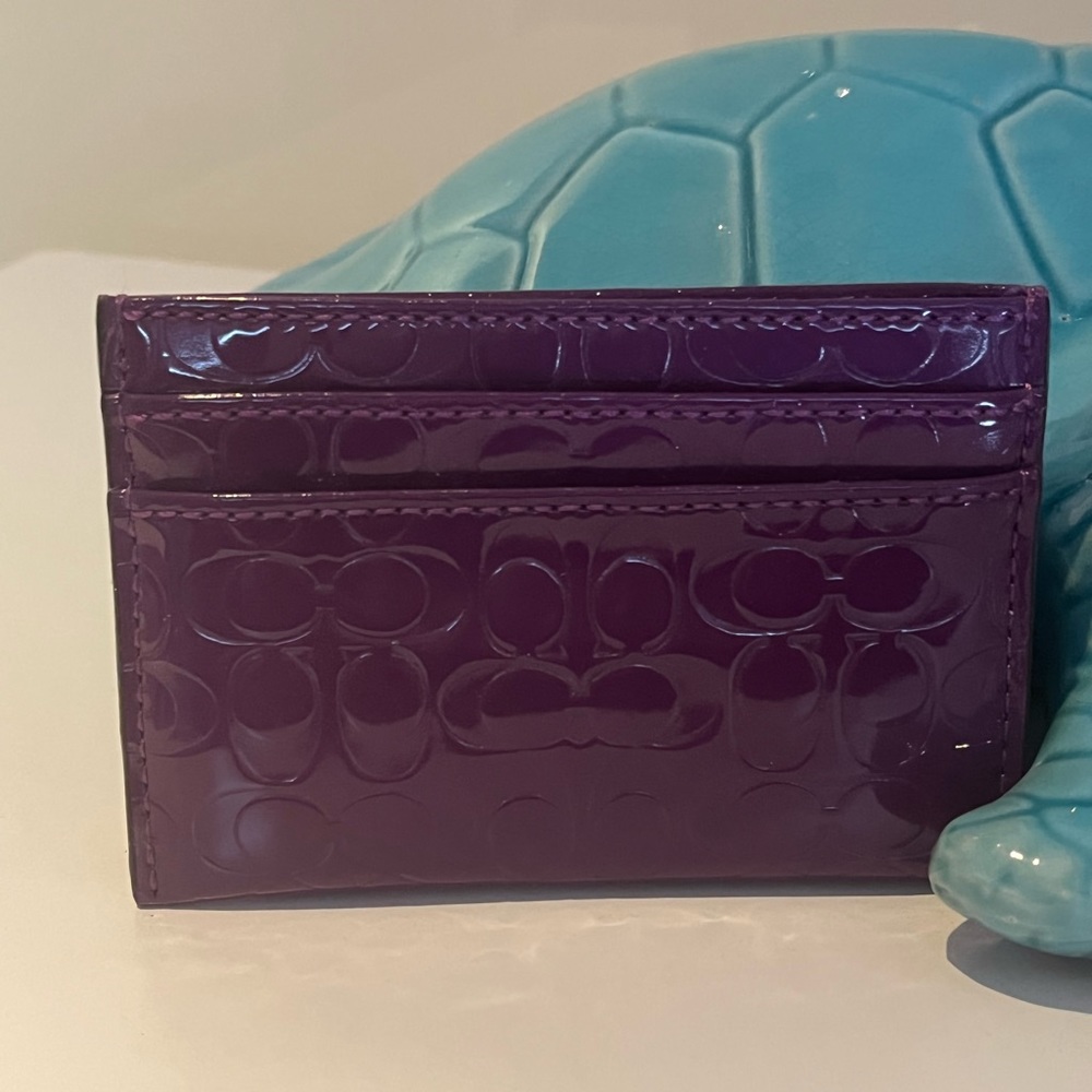 Closing closet.  Coach credit card holder slim